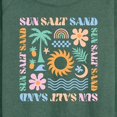 thumbnail image 3 of Instant Message - Sun Salt Sand Icons - Women's Lightweight French Terry Long Sleeve Shirt, 3 of 6