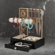 thumbnail image 5 of Soporte de exhibición de joyería Sunnimix Organizador de collares con Cajón Negro, 5 of 8