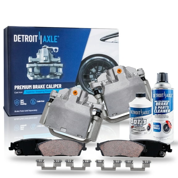 Detroit Axle - Rear Disc Brake Calipers Brakes Brake Pads Replacement for Cadillac Escalade GMC Yukon
