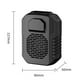 thumbnail image 3 of Ventilador de cintura portátil de 6000 mAh Mini ventiladores de cuello colgantes de enfriamiento de aire USB (negro), 3 of 8