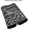 thumbnail image 5 of Black White Large Gaming Mouse Pad Mat Extended XL Japanese Anime Sea Wave Mice Pad Long Keyboard Desk Mat with Non-Slip Rubber Base for Office Laptop Computer 31.5x11.8, 5 of 6