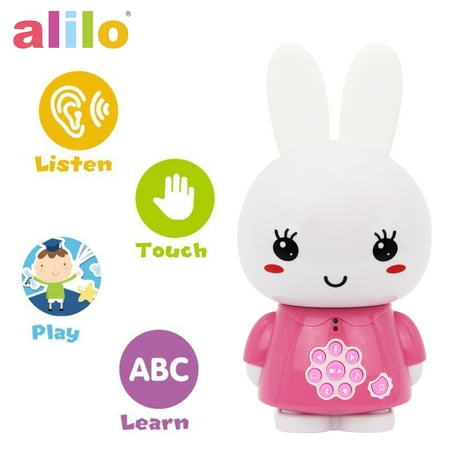 - alilo Honey Bunny Story Teller Nursery Rhyme Lullaby Song Bedtime Story Fairy-tale Interactive Children Brain Kid Early Development Learning Toy Training Bluetooth English Chinese Bilingual G6X - Pink