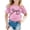 00$-Pink1667, variant on Hiijoy Girls Cute Bow Print Short Sleeve T Shirt Summer Casual Crewneck Tshirt, Sizes 1-13