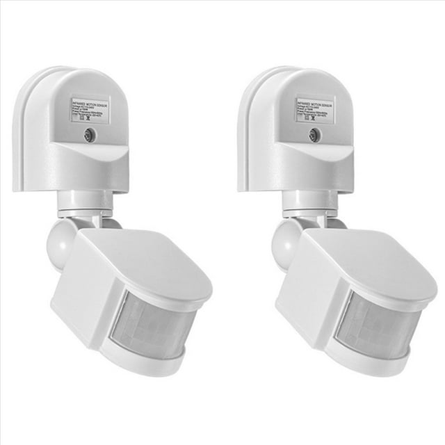 2X Sensor de Movimiento AC110-240V Sensor de Luz Infrarroja Automático Detector de Movimiento Interruptor de Luz Exterior Sensor de Presencia B