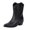 Black, variant on Cowboy Boots for Women Pointed Toe Fashion Quilted Pull on Ankle Boots Chunky Heel Classic Embroidery Cowgirl Booties