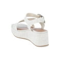 thumbnail image 7 of Time and Tru Women's Cross Strap Wedge Sandals, 7 of 7