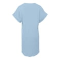 thumbnail image 5 of VNKIDY Comfortable Women Dresses V Neck Solid Color Pullover Comfortable Casual Button Down Dress Summer Autumn, 5 of 6