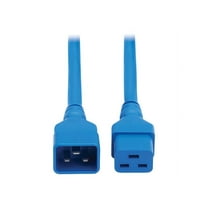Eaton Tripp Lite Series Power Extension Cord, C20 to C19 - Heavy-Duty, 20A, 250V, 12 AWG, 6 ft. [1.8 m], Blue (p036-006-abl)