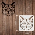 thumbnail image 2 of Cat Stencils Template 11.8x11.8inch Plastic Cat Drawing Painting Stencils Square Reusable Stencils for Painting on Wood Floor Wall and Tile for DIY, 2 of 7