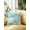Aqua Teal, variant on Outdoor Pillows Waterproof, Turquoise Palm Leaf Throw Pillows with Inserts Included, Summer Coastal Botanical Tropical Indoor Outdoor Decorative Lumbar Pillow for Bed/Couch/Patio 16"x16", 2Pcs