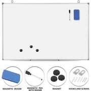 ZENSTYLE Magnetic Whiteboard 36 x 24 inch Dry Erase White Board Wall Hanging Board with Eraser, Marker Pen, Magnets, Hanging Hooks