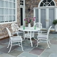 thumbnail image 2 of Homestyles Capri Ensemble de Salle à Manger Extérieur 5 Pcs en Aluminium Blanc, 2 of 9