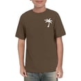 thumbnail image 2 of Mercatoo Boys 𝐏alm Tree Print Short Sleeve Crewneck Tees Teen Summer Short Sleeve Cotton Graphic T-Shirts Casual Trendy Clothes, 2 of 3