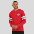 thumbnail image 6 of Men's Darius Rucker Collection by Fanatics Scarlet Ohio State Buckeyes Waffle-Knit Raglan Long Sleeve Henley T-Shirt, 6 of 6