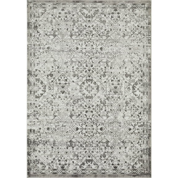 Loomaknoti Rhane Alreka 5' x 7' Gray Oriental Indoor Area Rug