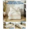 thumbnail image 2 of QinaQin Sillón cama plegable individual 3 en 1, chaise portátil con cojín y respaldo, ideal para recámara, sala o cuarto de visitas, sin ensamblaje, 2 of 8