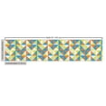 thumbnail image 3 of Geometric Fabric by the Yard Upholstery, Stripes and Dots Pattern on Grid Style Triangles Ornate Composition Hand Drawn, Decorative Fabric for DIY and Home Accents, Multicolor by Ambesonne, 3 of 5
