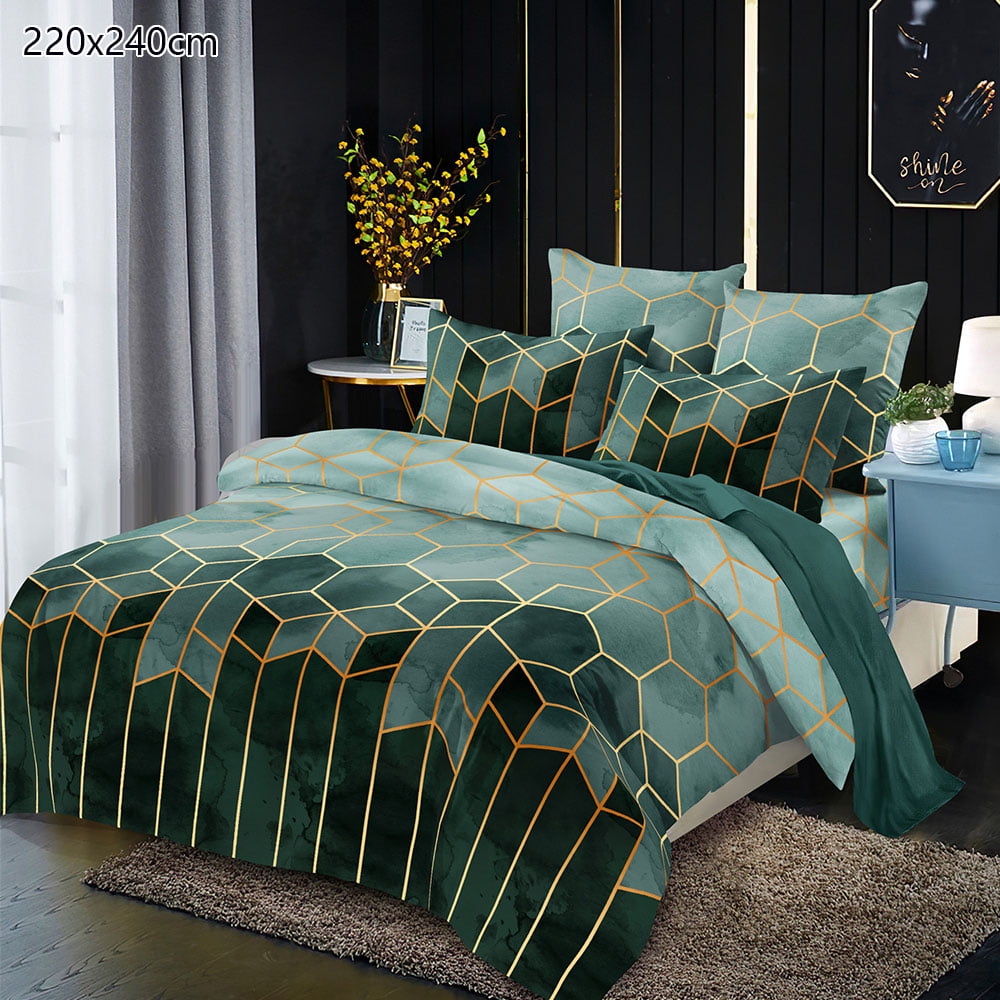 Color : Green, Size : 200×240cm Blanket Pure Cotton Soft Duvet Cover Office Double Air Conditioning Duvet
