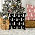 thumbnail image 4 of Set of 4 Merry Christmas Trees Black White Pink Snowflake Throw Pillow Covers Winter Xmas Square Decorative Pillow Cases Cushion Cover Outdoor Decorations Sofa Cotton Linen 18x18 Inch, 4 of 6