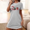 thumbnail image 4 of TMOYZQ Womens Christmas Nightgowns Short Sleeve Crew Neck Cute Print T Shirt Dresses Casual Loose Fit Lounge Christmas Party T Shirt Dress Nightgowns, 4 of 5