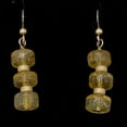 thumbnail image 4 of Fine Citrine Wheel Bead 14K Gold Filled Earrings | 1 1/2" Long |, 4 of 10