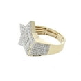thumbnail image 2 of 14K Gold Mens Diamond Ring Star Ring 5 Point Star With Diamonds 1.40ctw, 2 of 3