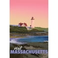 thumbnail image 2 of East Coast Licensing 17x24 Black Modern Framed Museum Art Print Titled - Massachusetts, 2 of 4