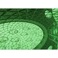 thumbnail image 1 of Ahgly Company Machine Washable Indoor Rectangle Transitional Deep Emerald Green Area Rugs, 2' x 5', 1 of 7
