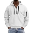 thumbnail image 6 of Luvrsol Men’s Plain Hooded Pullover Sweatshirt Solid Long Sleeve Everyday Athleisure Hoodie S-3XL, 6 of 6