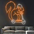 thumbnail image 4 of Handmadetneonsign Squirrel Neon Sign, Squirrel Glasses Neon Light, Chipmunk Led Light,Chipmunk Sign, 4 of 5