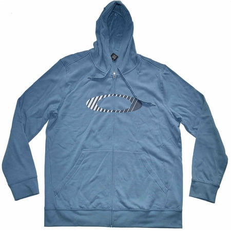 Oakley Men's Vault Exclusive Zip up Hoodie Hooded Sweatshirt Copen Blue