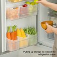 thumbnail image 4 of fastboy Multifunctional Fridge Storage Box Fruits And Vegetables Fresh Organize Refrigerator Universal Refrigerator Organizer 11.8*9.8*12.5cm 1Set, 4 of 6