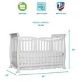Dream On Me Violet 7in1 Convertible Crib White
