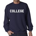 thumbnail image 2 of Animal House 'College' Crew Neck Sweatshirt Navy Blue, 2 of 2