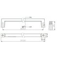thumbnail image 2 of Richelieu BP10748195 8" Center To Center Handle Cabinet Pull - Nickel, 2 of 4