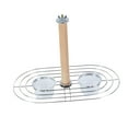 thumbnail image 3 of Parrot Feeding Cups Birdcage Bowls Stand Toy Detachable Wood and Metal for Parakeet Lovebird Conure Cockatiel, 3 of 9