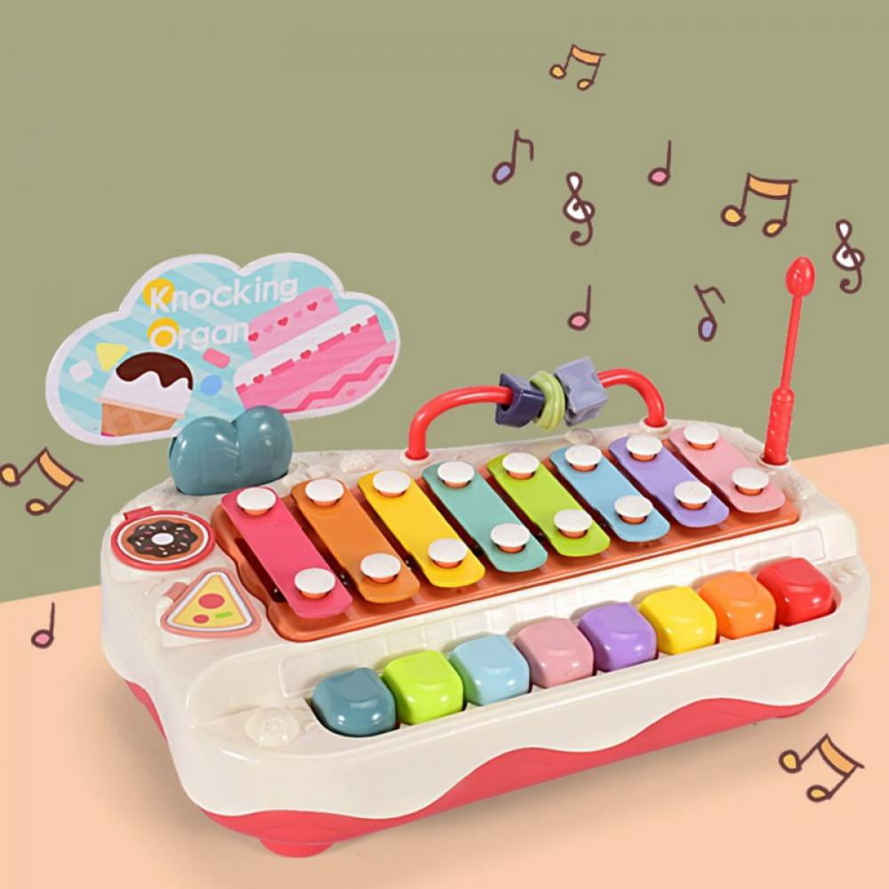 Xylophone for Kids,Wooden Sensory Toy& BeebeeRun Baby Musical Instruments Set 
