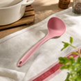 thumbnail image 4 of Silicone Soup Ladle with Long Handle and Heat Resistant Design, Single Piece, Pink, for Non-Stick Cookware, Kitchen Cooking Utensil, 4 of 5