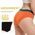 thumbnail image 4 of Aooho Teen Cotton 60 ml Period Underwear Menstrual Panties for Girls Heavy Flow Leakproof Protective Briefs First Period Kit 3 Pack, 4 of 6