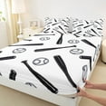 thumbnail image 3 of Manfei Baseball Print Twin Sheet Sets for Teens, Sport Player Twin Fitted Sheet, Cartoon Ball Game Flat Sheet, Breathable Home Decor, 3pcs, 3 of 7