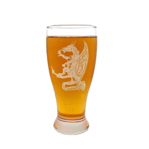 Lyoncraft PIDG01 19 oz Celtic Dragon Engraved Pint Glass