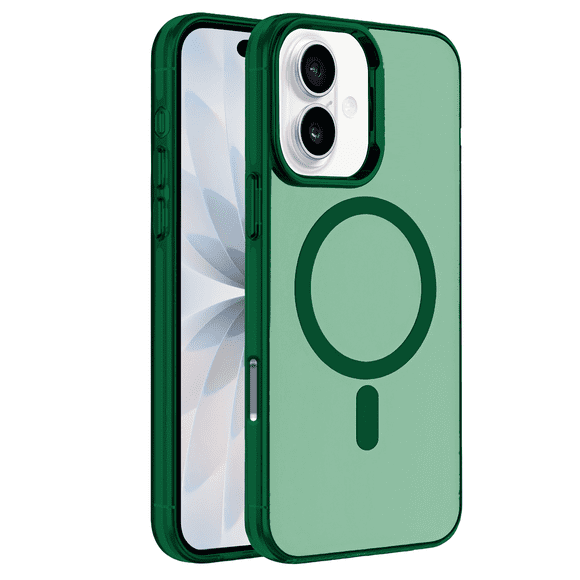 Funda Case Deluxe para iPhone 17 VERDE Uso Rudo Compatible con MagSafe, Protección Antigolpes Resistente, PC + TPU, Diseño Elegante y Duradero