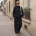 thumbnail image 3 of SUNBS Lounge Sets for Women 2 Piece Sweatsuits Mock Neck Sweatshirt Outfits for Women Fall Oversized Loungewear Sweatpants, 3 of 9