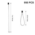 thumbnail image 2 of QJUHUNG 950 Pcs Hang String Tags Plastic Black Women Daily Use E-commerce, 2 of 8