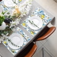 thumbnail image 4 of Lemon Placemats Set of 4 Summer Floral Place Mats Washable Linen Blue Placemat for Kitchen Dining Table Home Party Decor 18x12 Inches, 4 of 6