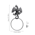 thumbnail image 3 of Iron Vintage Shaped Towel Rack, Wall Mounted Tissue Holder With Hardware, for Bathroom Storage, Black, 3 of 8