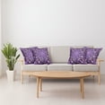 thumbnail image 4 of Ambesonne Vintage Throw Pillow Cover 4 Pack, Mandala Motif Illustration, 20", Lavender Violet White, 4 of 6