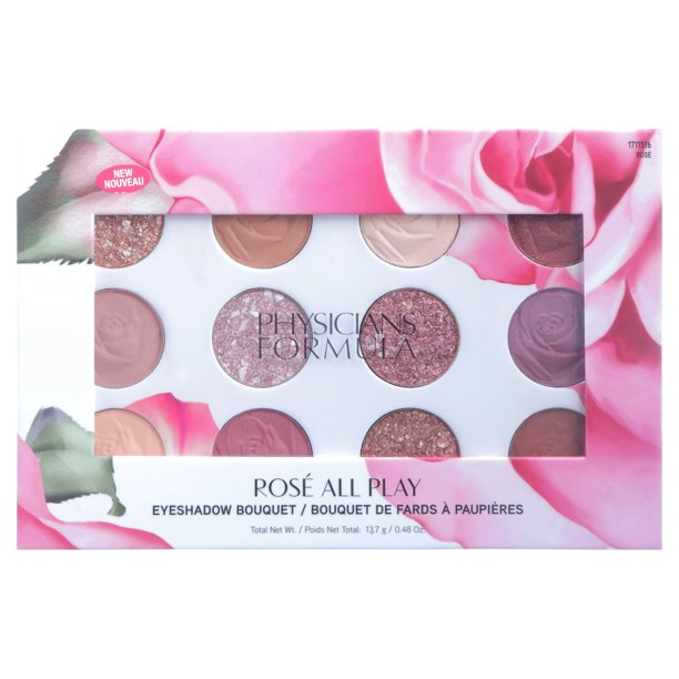 Physicians Formula Rose All Play Eyeshadow Bouquet Palette, 12 Shades, Rose