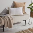 thumbnail image 3 of Bouclair Ivory Fabric and Metal Bench, 3 of 10