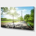 thumbnail image 2 of Paris Eiffel Towerat Matin Ensoleillé - Impression sur Toile Paysage, 2 of 4